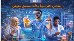 Blue and White Modern Business Meeting Zoom Virtual Background (2)